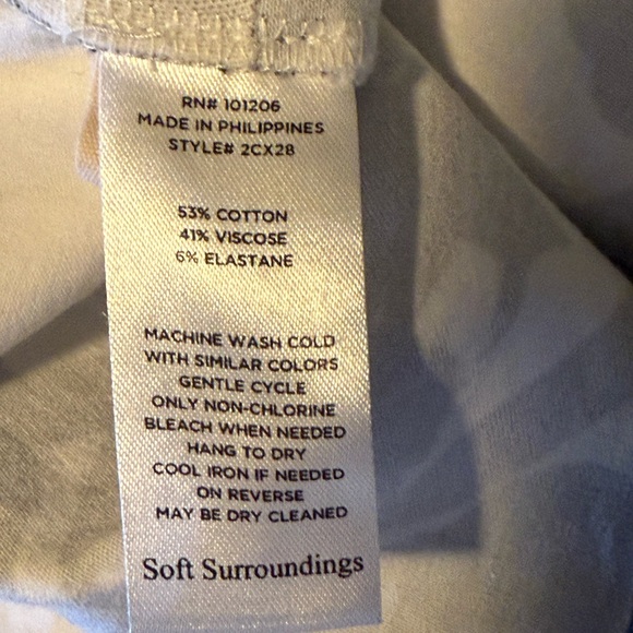 Soft Surroundings Women's Pull on Crop Pants Size M - Picture 5 of 5